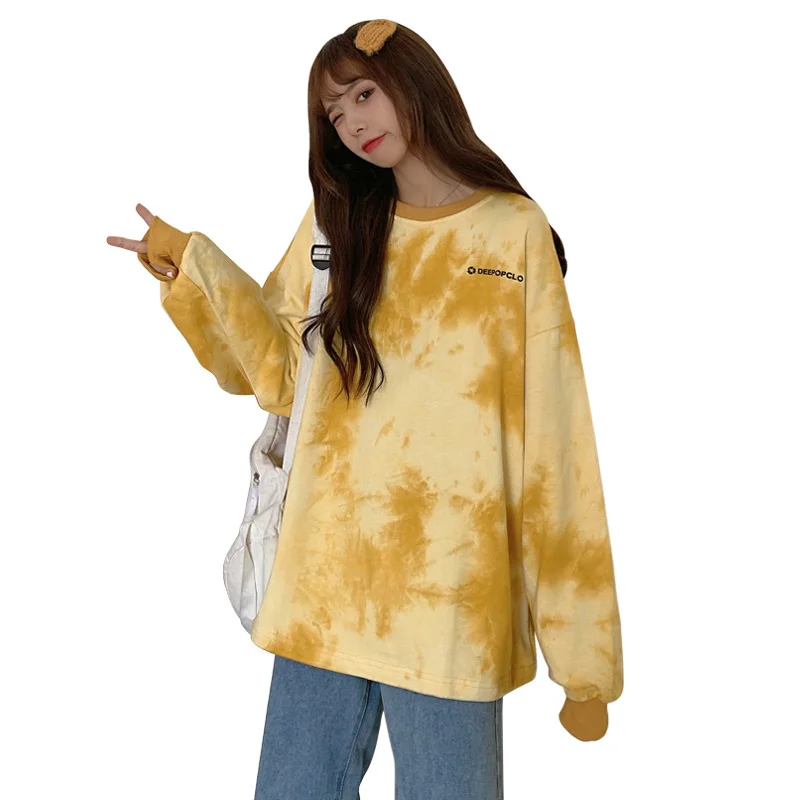 

Korean Style Best-Selling Sweatshirt Women's Autumn Thin Loose Words