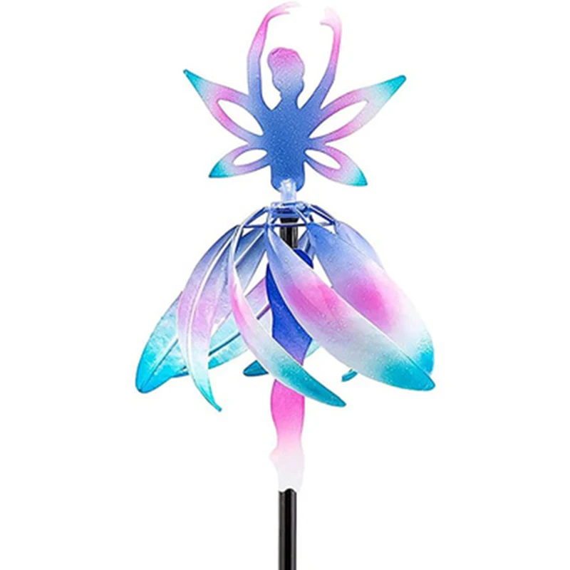 

Metal Fairy Ballerina Wind Chimes, Creative Whimsical Fairy Ballet Dancers Windmill Wind Chimes Metal Sculptures