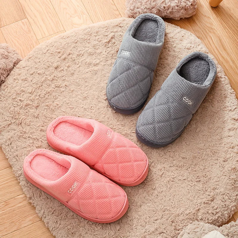 Мужская обувь Повседневные зимние теплые тапочки для мужчин Домашняя из мягкого