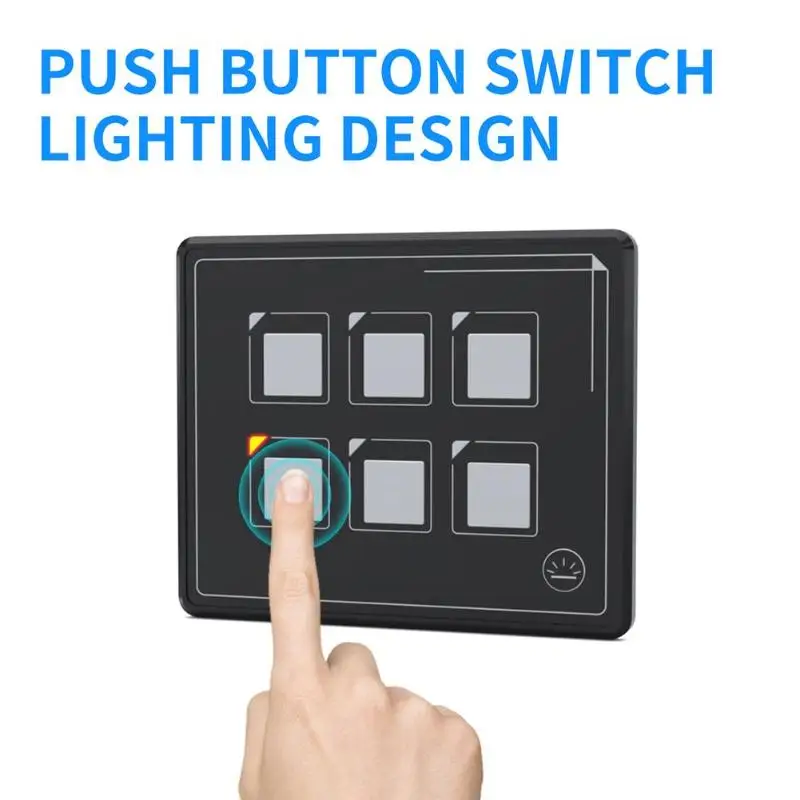 6 Gang Touch Screen Switch Panel Slim Control Box for Car Boat | Автомобили и мотоциклы