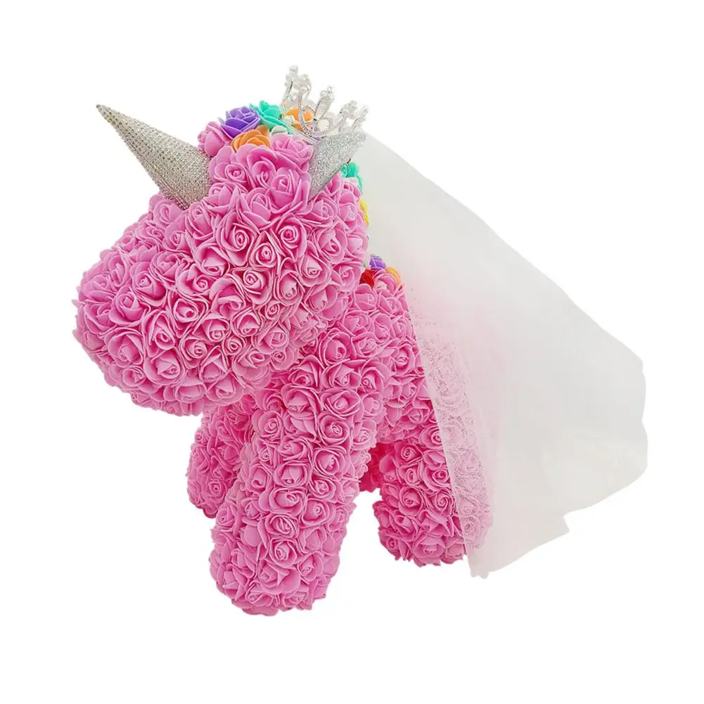 

Искусственные розы, подарки для женщин-настоящие искусственные розы с милым дизайном, подарки на Рождество, День матери, День святого Вален...