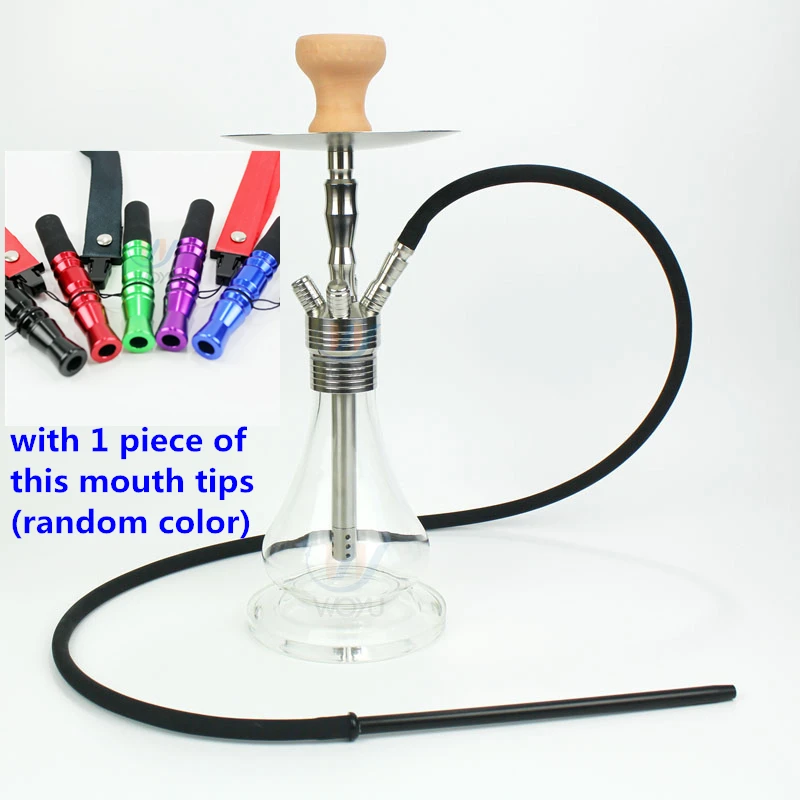 B with mouth tips Водопровод Германия курительный набор SS кальян портативный рот советы Тяжелая нержавеющая сталь мини Бонни кальян для личного использования или бар - Цвет: B with mouth tips