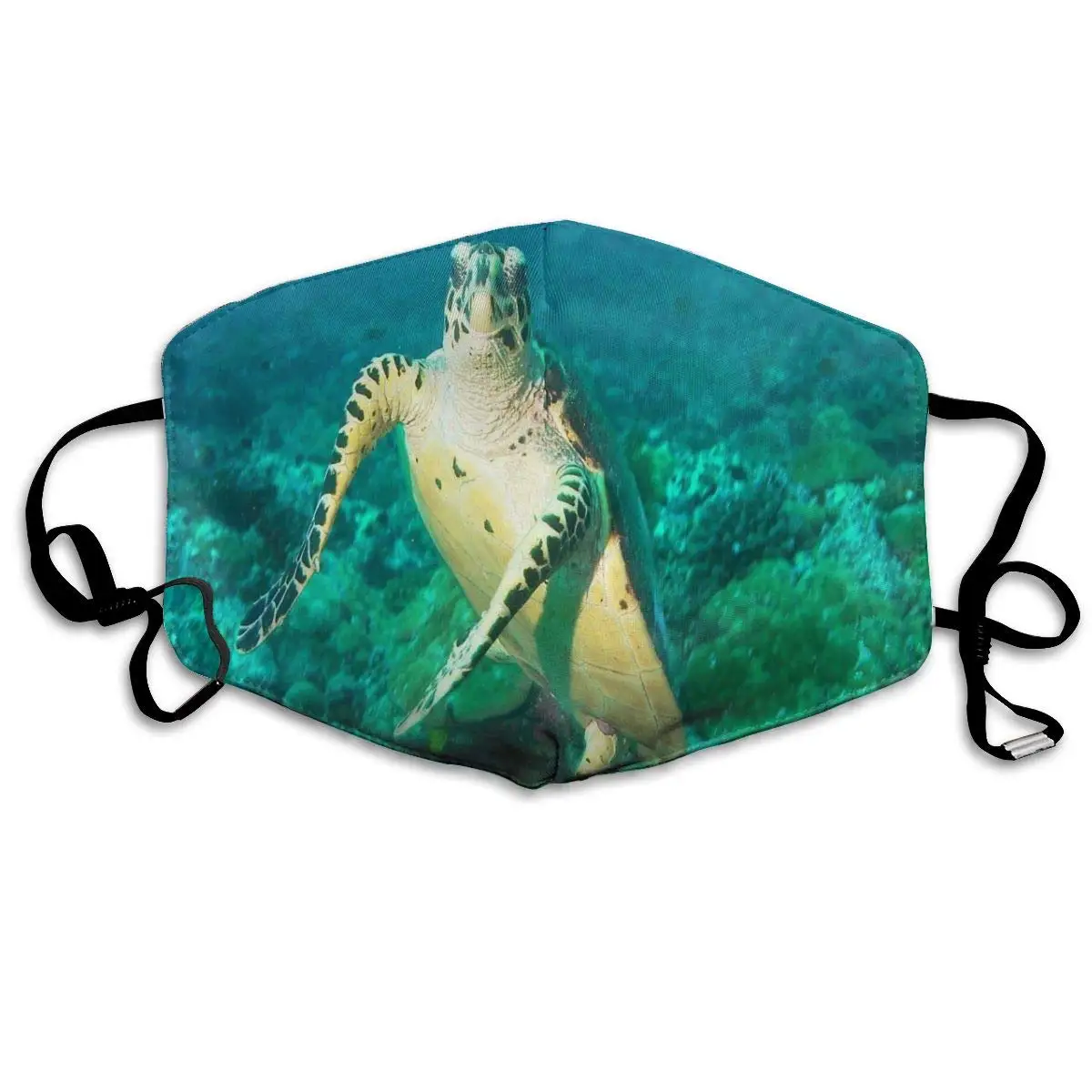 

Turtle Funny Washeable Reusable Mouth Mask Cotton Anti Dust Half Face Mouth Mask for Men Women Dustproof with Adjustable Ear