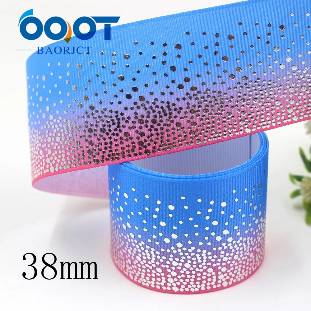 OOOT BAORJCT I-19911-2126 38 мм 10 ярдов красочные градиентные бронзовые корсажные ленты лук