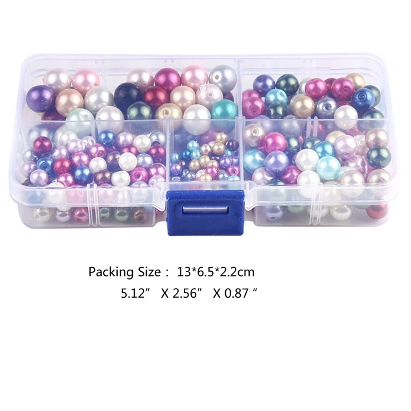 

Y1UE Mixed Color Straight Hole Abs Pearl Diy Handmade Bracelet Necklace Hair Accessories Material Beaded Accessories
