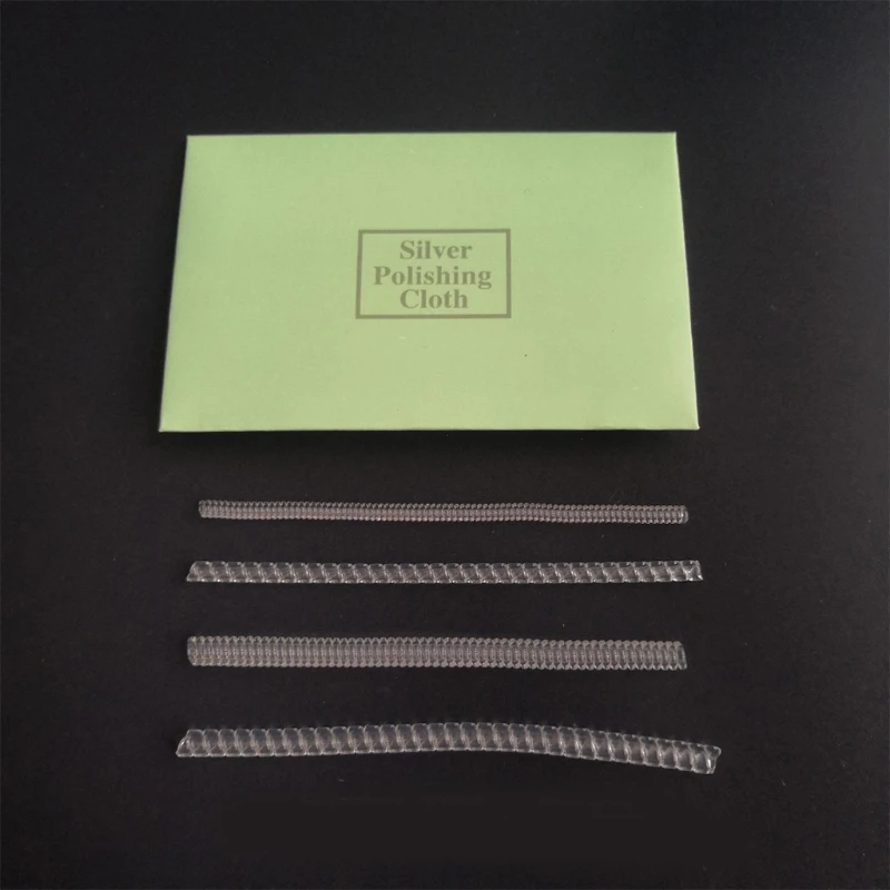 

10 Pcs Transparent Spiral Tightener Ring Size Adjuster Reducer Resizing Tools