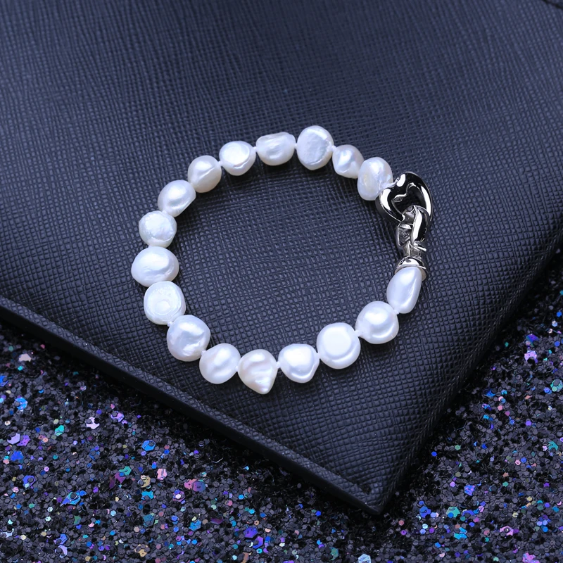 FENASY белый розовый фиолетовый разноцветный барокко жемчуг модный браслет трубка