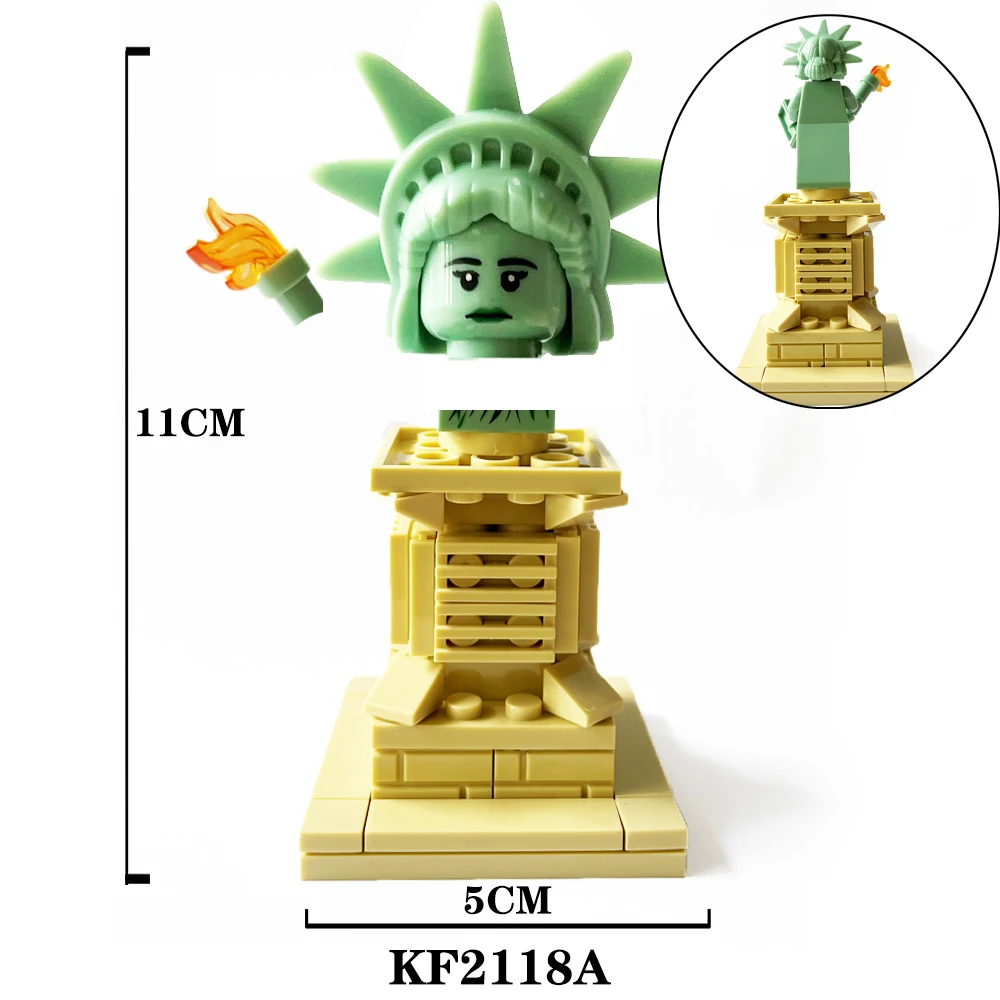 

Конструктор 11 см высотой Libertyes с базой фигурки героев Обучающие игрушки подарок для детей KF2118A