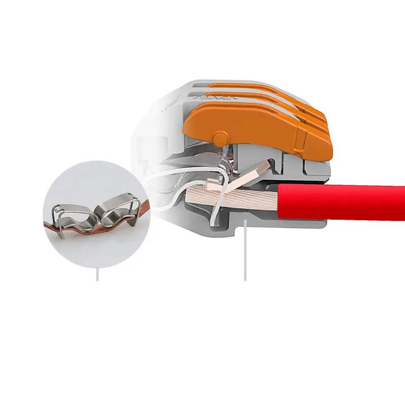 

10/30/50/100 pcs Electrical Wire Connector Push-in Terminal Block Universal Fast Wiring Cable Connectors For Cable Connection
