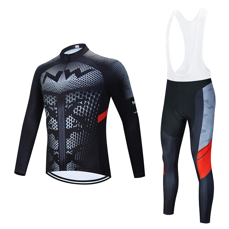 2020NW теплый плюс бархатный велосипедный костюм с длинными рукавами для горного