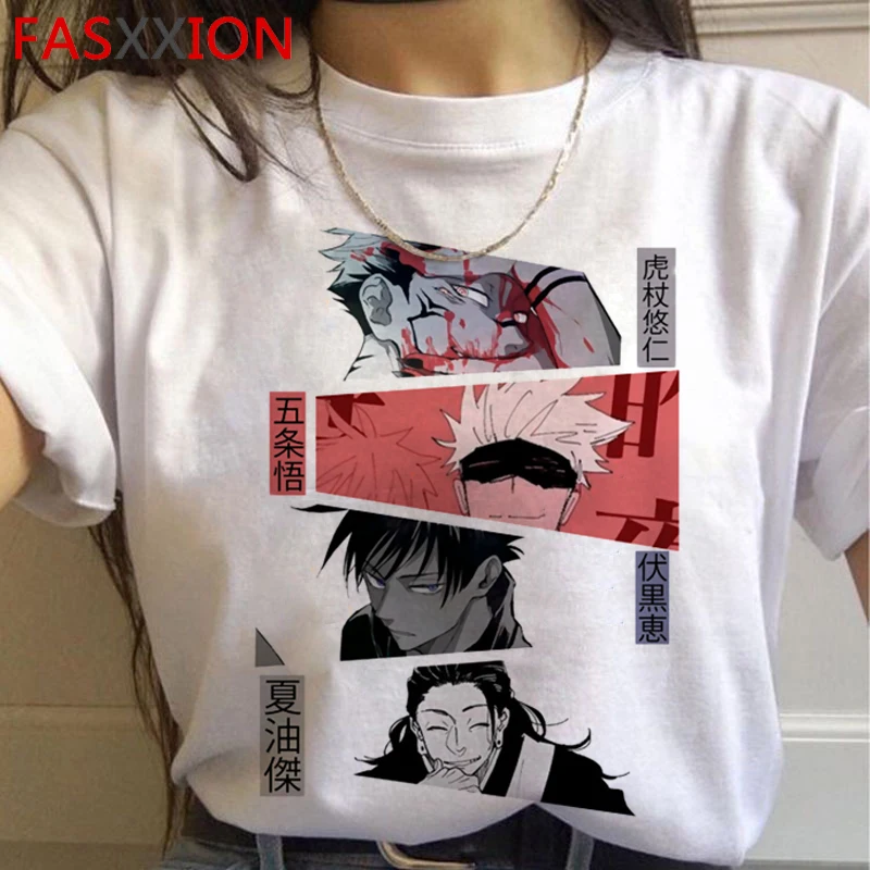 

Jujutsu Kaisen tshirt men print couple clothes couple t-shirt harajuku