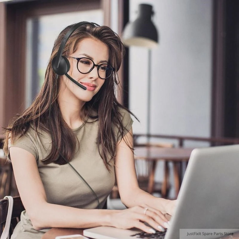 

New Logitech H340 USB computer headset microphone for Windows MacOS ChromeOS
