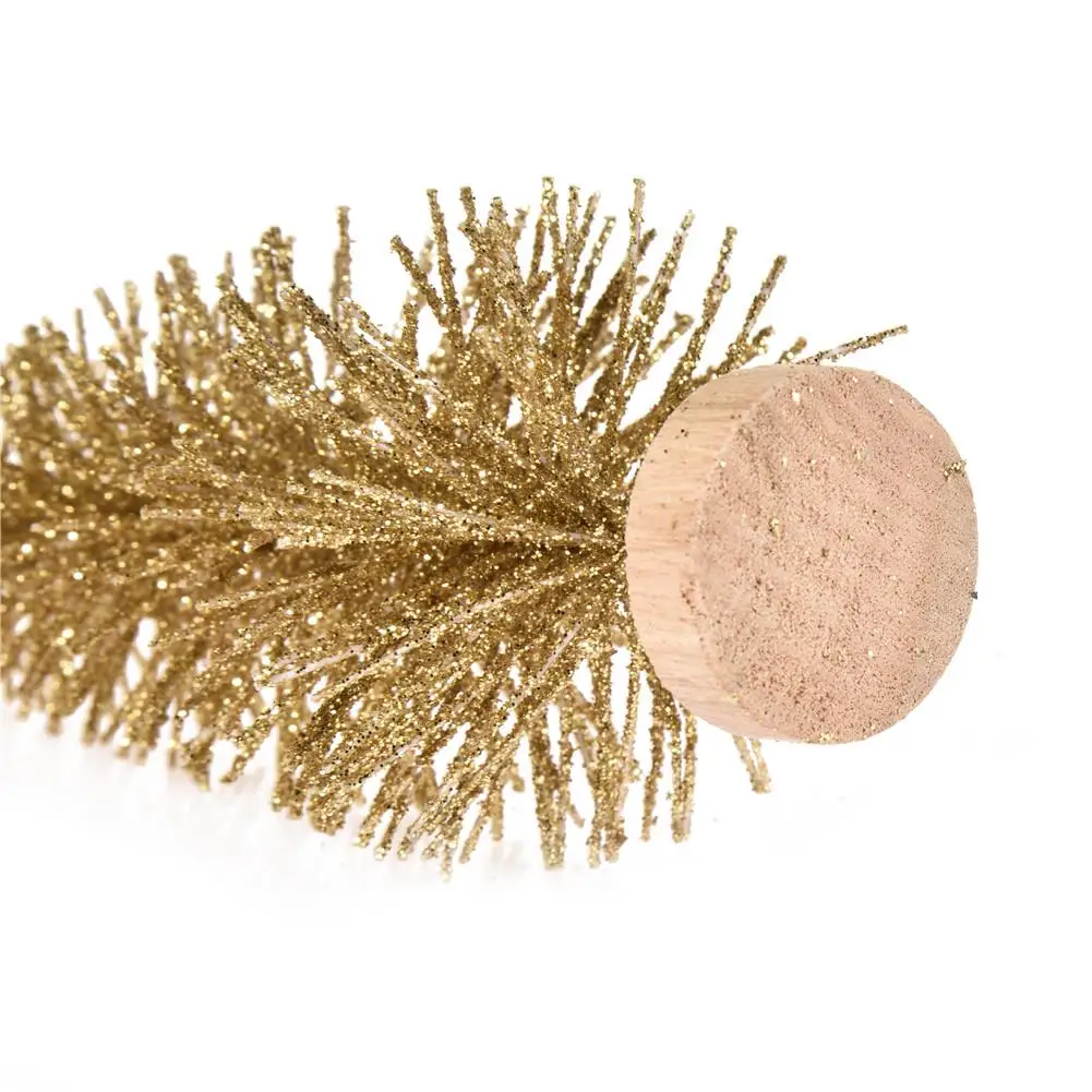 12 шт./компл. мини сизаль снег Мороз Рождественская елка маленькая с деревянной