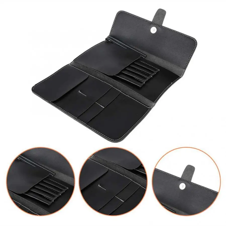 Парикмахерские принадлежности черные ПУ ножницы и Расческа Салон сумка для