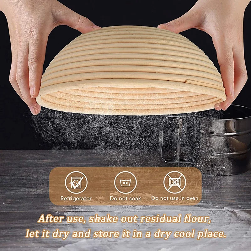 Набор корзин для хлеба круглая корзина выпечки 10 дюймов и Овальный баннетон