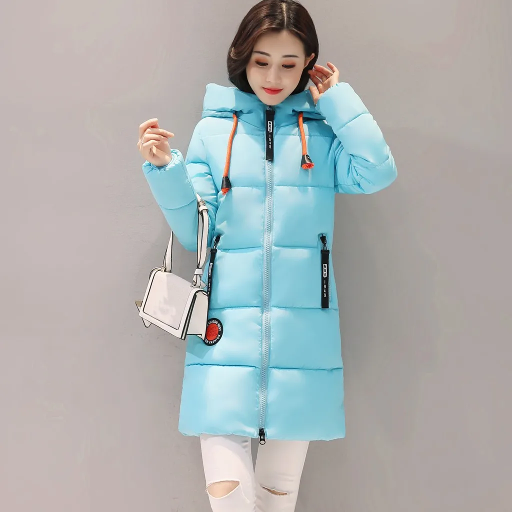 Womail, parkas-mujer-, зимняя куртка, Женское пальто, парка с капюшоном, куртка, Женская хлопковая парка, для женщин, большой размер