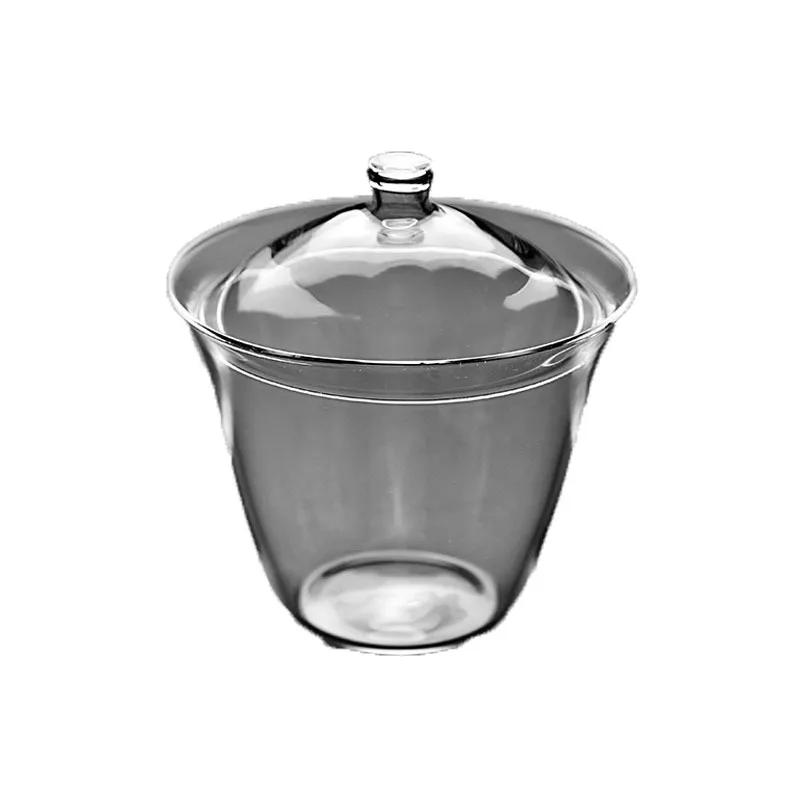 Утолщенная стеклянная чаша большая ручная с тремя чашками чашка для чая кунг-фу |