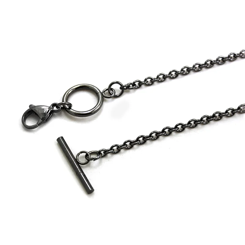 Diylocket 10 шт/упаковка, нержавеющая сталь 45 см застежка цепи, настраиваемая длина LSCH16