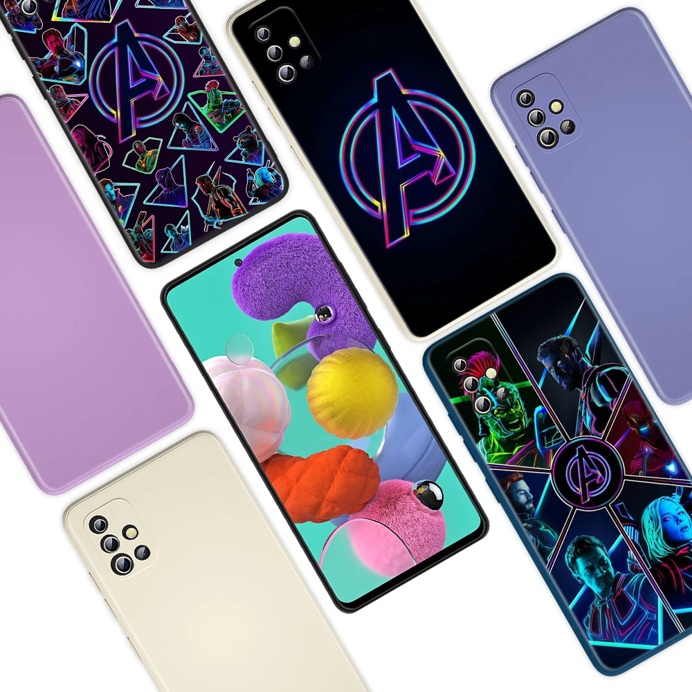 

Marvel Avengers Logo Hero For Samsung Galaxy A72 A52 A71 A51 A32 A31 A12 A11 A91 A81 A02 Liquid Silicone Soft Phone Case