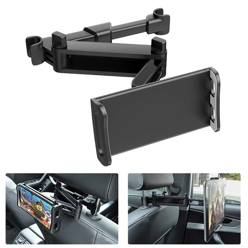

Car Rear Pillow Bracket Rear Seat Mobile Phone Tablet PC Bracket Creative Telescopic Back Seat Car Mount Bracket For ipad