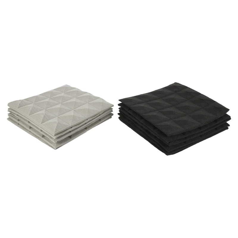 Charcoal Acoustic Foam Tiles Soundproofing Panels Studio Sound Padding 2 X 10 Inch | Спорт и развлечения