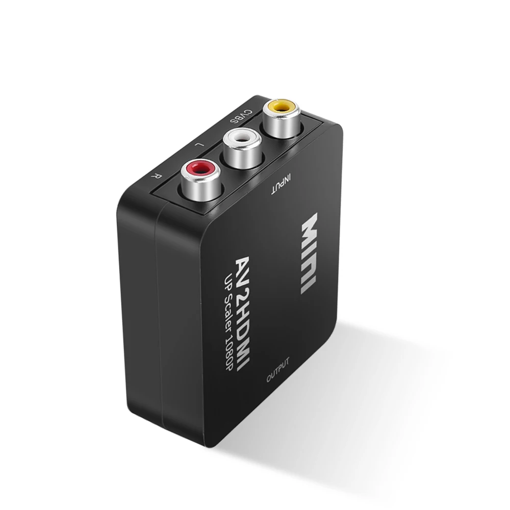 Kebidu RCA AV к HDMI-совместимый преобразователь высокого качества HD 1080P AV2 адаптер для ТВ
