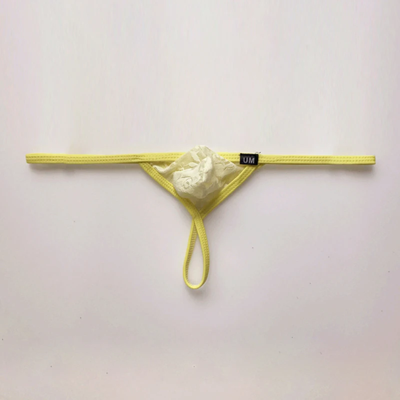 Men's Underwear Briefs Low Waist Underpants Fashion Lingerie Plus Size Lace Tongs |