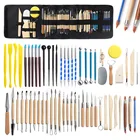 61 шт. Набор для скульптурирования глины сглаживающий восковой резьбы керамика полимерные Формирователи моделирования резной керамический инструмент сделай сам