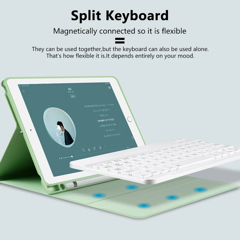 Bluetooth Keyboard Smart Case For iPad 10.2 2019 Pro 11 2020 Air 3 10.5 2018 9.7 2 for 7th mini 5 Generation | Компьютеры и офис