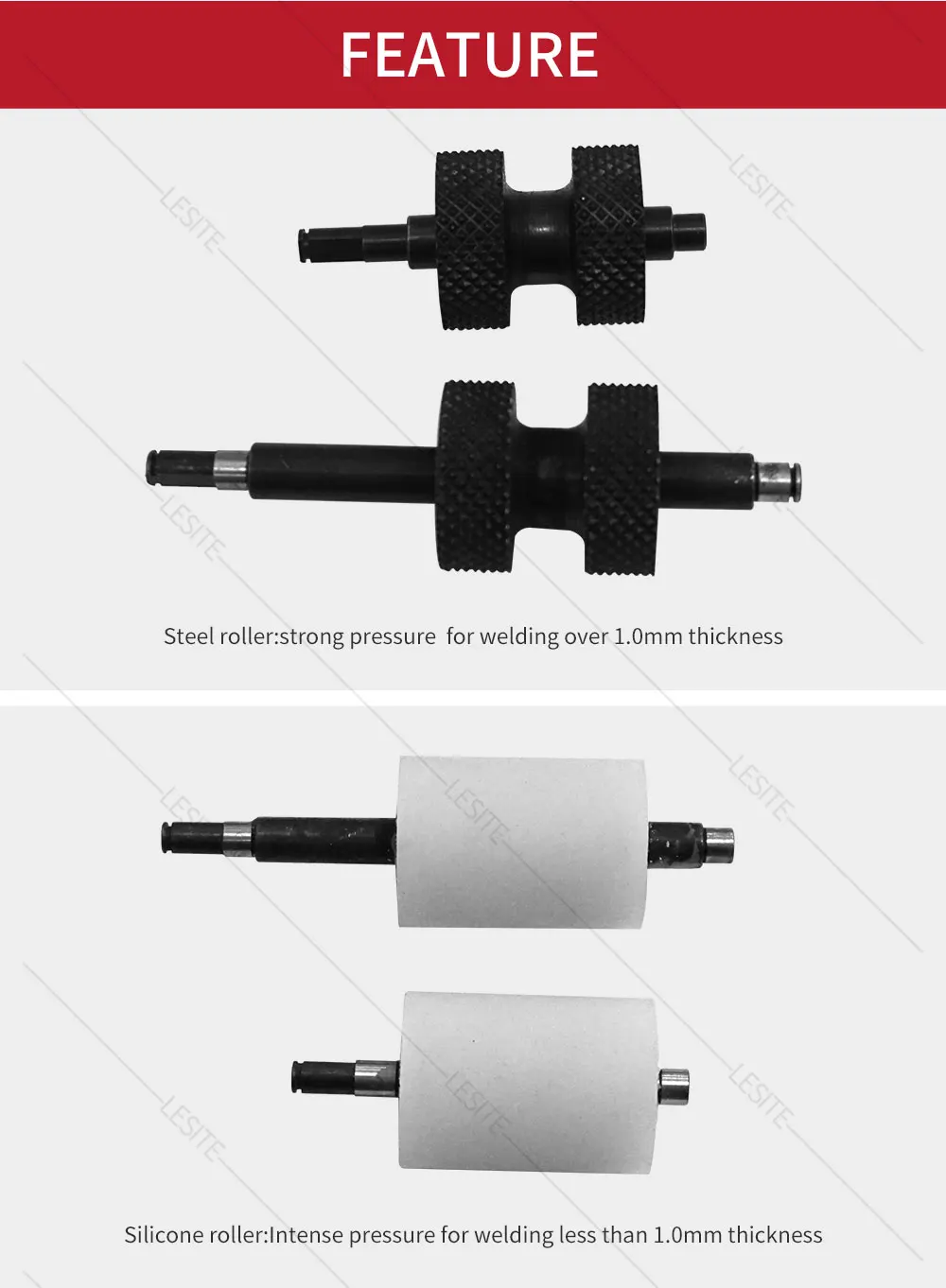 Силикагель ролик давления для геомембраны сварочный аппарат LESITE LST800