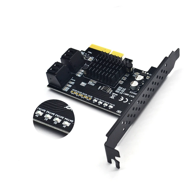 

4-Port SATA III 6Gbps PCIE RAID Host Controller Card Supports HyperDuo SSD Hierarchical IPFS Hard Disk Port Multiplier