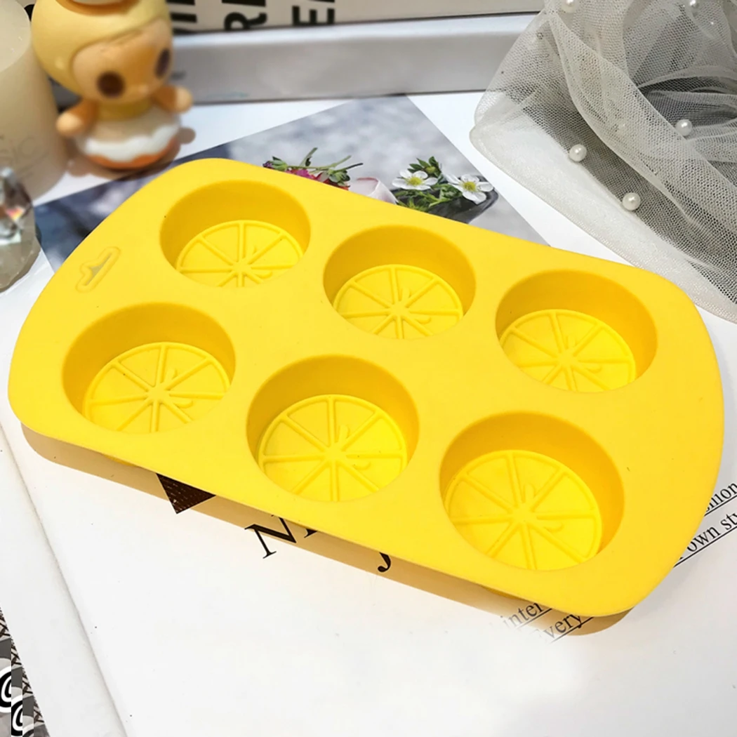 6 полостей фрукты формы силиконовые Арбуз Лимон клубника ананас &quotсделай сам&quot