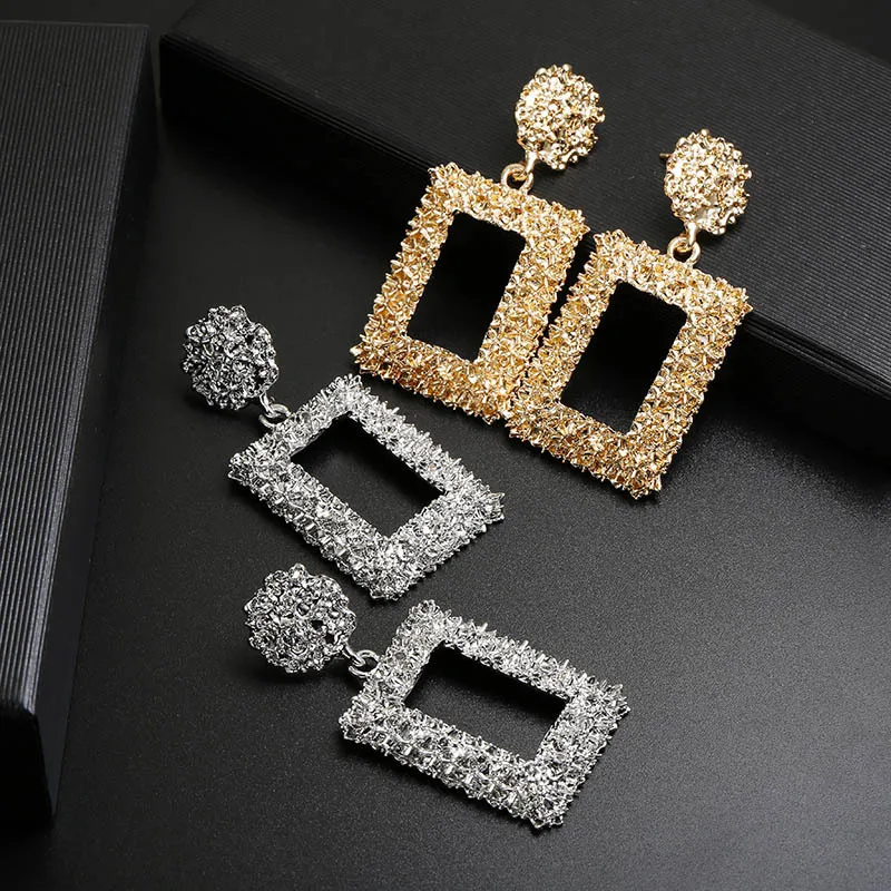 Женские Висячие серьги CARTER LISA золотистые металлические геометрические висячие