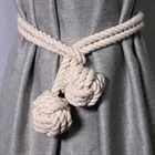 Завязки для штор в форме листьев с кисточками, завязки для штор ручной работы, завязки для штор, декоративные завязки для штор, аксессуары