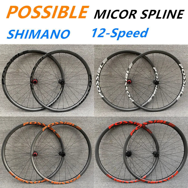 

Carbon 148 mountain bike rims, 30mm and 330g rims with core 12 Speed Mini spline DT Switzerland, compatible with XC MTB
