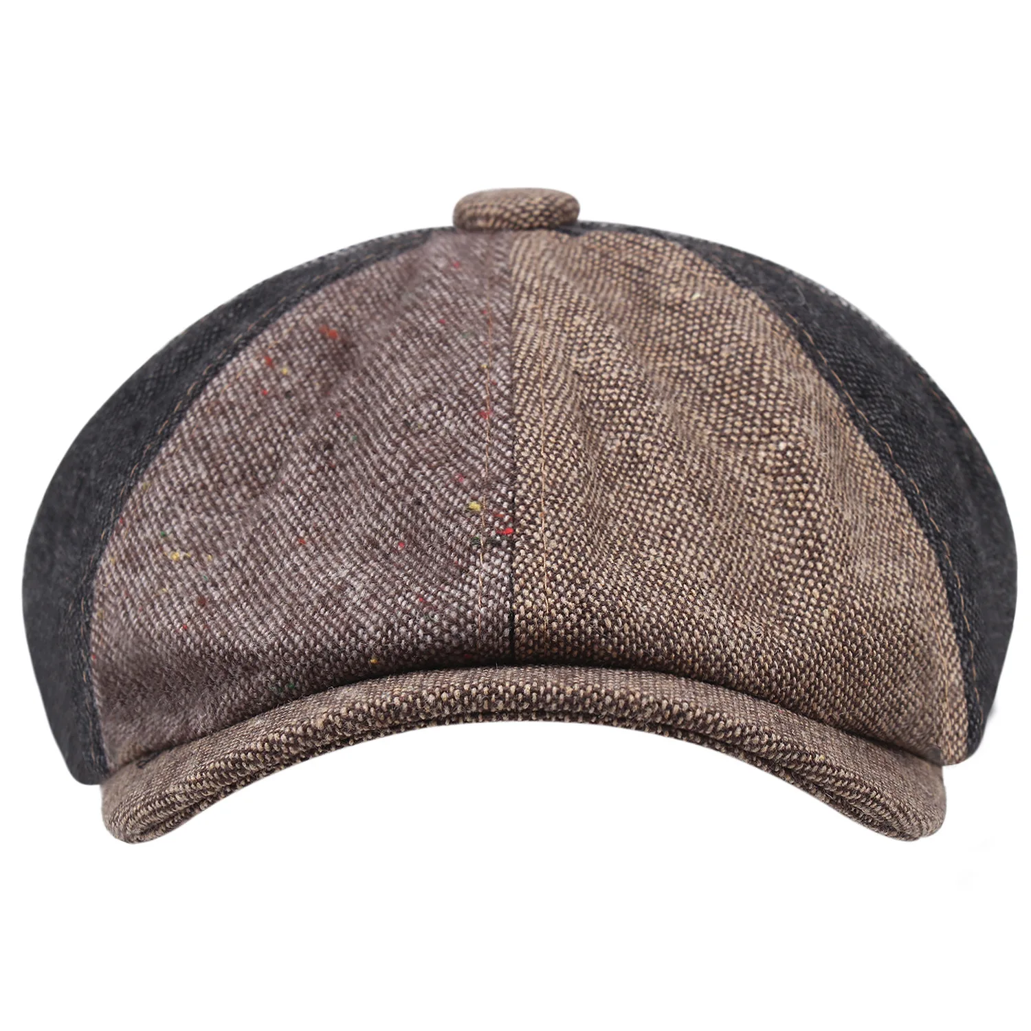 Новинка 2021 мужская и женская зимняя шапка берет в стиле ретро восьмиугольный