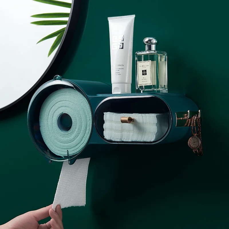 PunchFree самоклеющейся Водонепроницаемый настенной туалетная бумага для упаковки