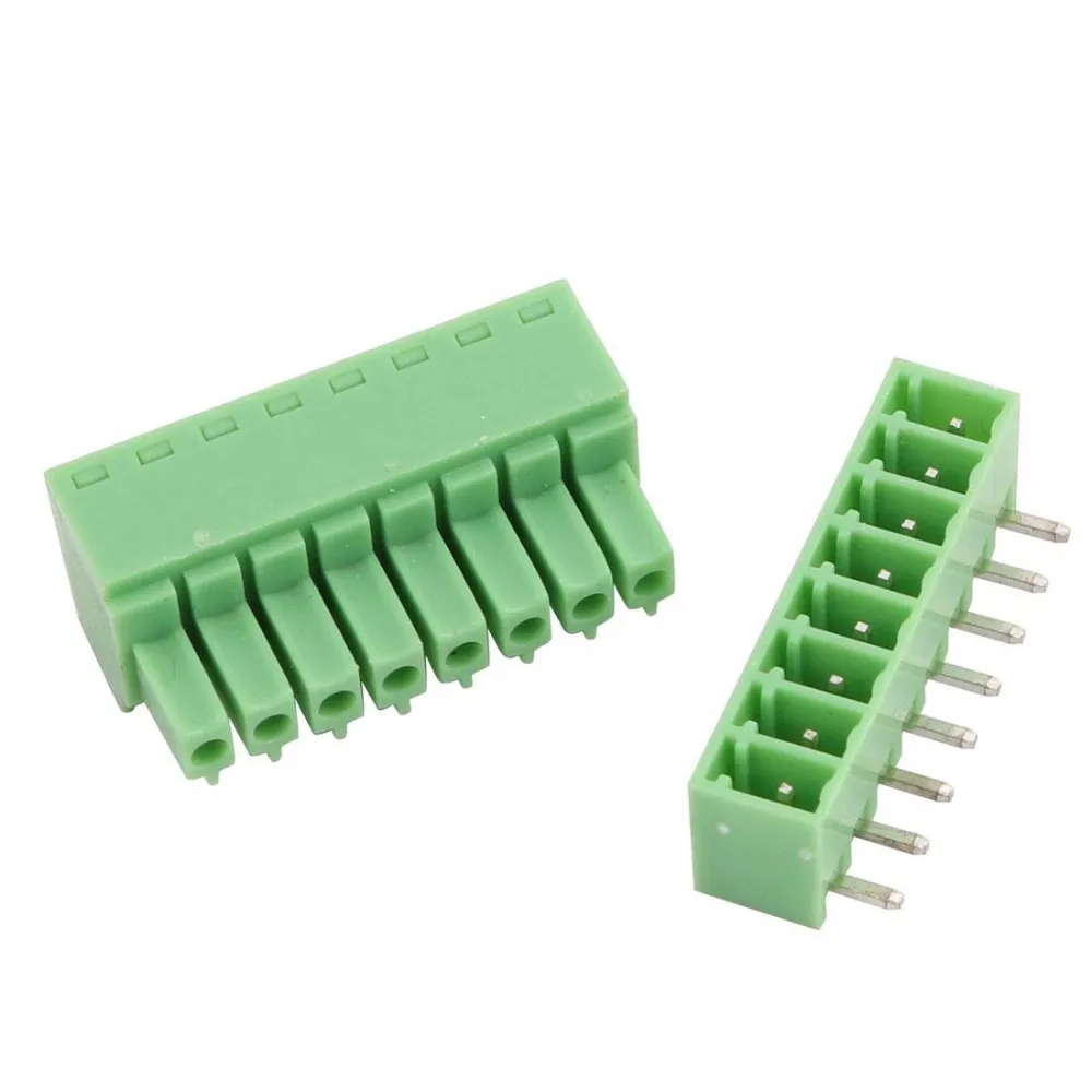 100 шт. 15EDG 3 5 мм KF2EDG PCB Винтовые клеммные колодки коннектор штекер под прямым углом