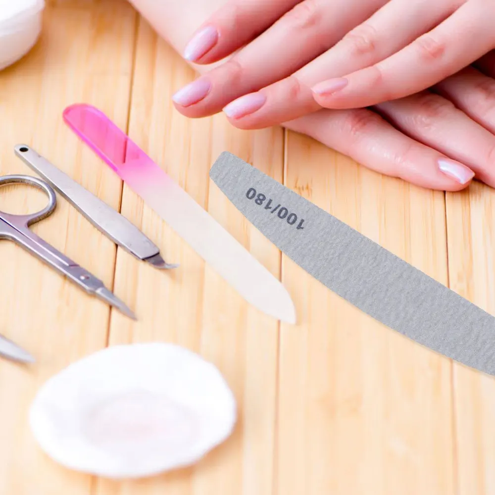 

15Pcs Manicure Sanding Files Nail Beauty Files Manicure Accessories (White)