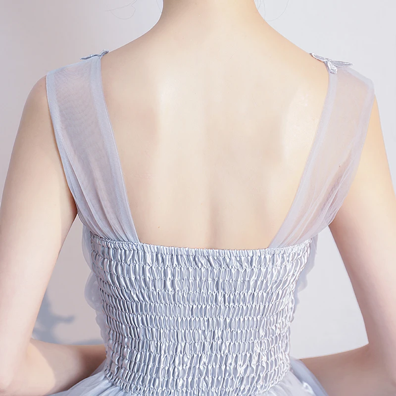 Элегантное сексуальное эластичное короткое Тюлевое платье для выпускного