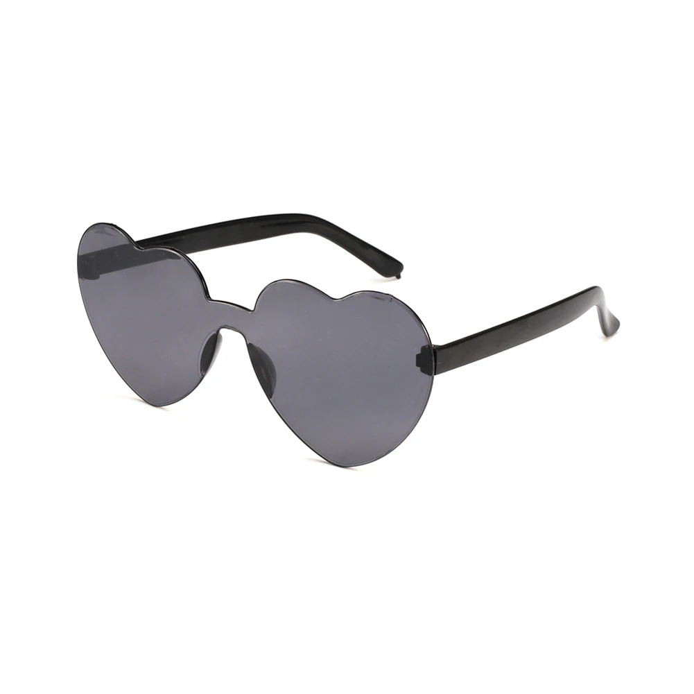 Модные милые сексуальные ретро солнцезащитные очки без оправы с сердечками
