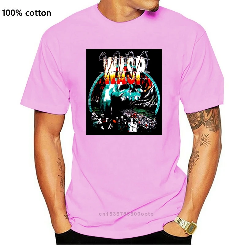 Винтажная рубашка Wasp 1989 металлическая лента без головы для детей | Женская одежда