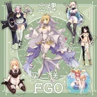 Аниме FateGrand для Okita Souji Жанна д 'Арк Sabar Лили Shuten-douji Astolfo фигурка на акриловой подставке модель пластина настольная декоративная игрушка