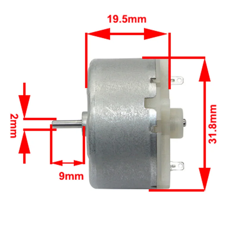 Высокоскоростной двигатель постоянного тока типа 500 12 В 6400 об/мин и 24 6000 подходит