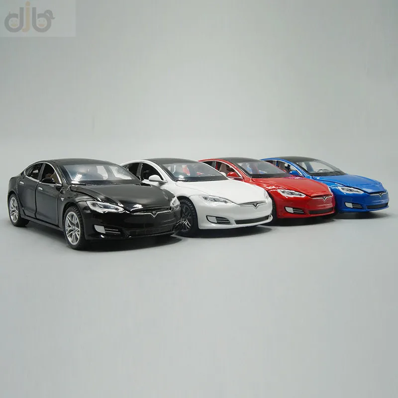 1:32 литья под давлением модель автомобиля игрушка Tesla S 100D Pulll заднюю панель со