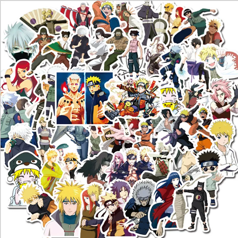

50/100 pcs anime one piece cartoon stickers phone snowboard portable luggage refrigerator guitar graffiti classic stickers