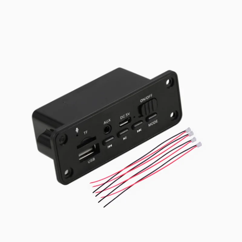 Bluetooth 5.0 MP3 Player Decoder Board 5V 2 x 3W Speaker Amplifier Car FM Radio Module USB TF AUX Audio Handsfree | Электроника