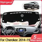 Для Jeep Cherokee KL 2014 2015 2016 2017 2018 2019 анти-скольжения Мат панельная крышка приборной защиты автомобильные аксессуары