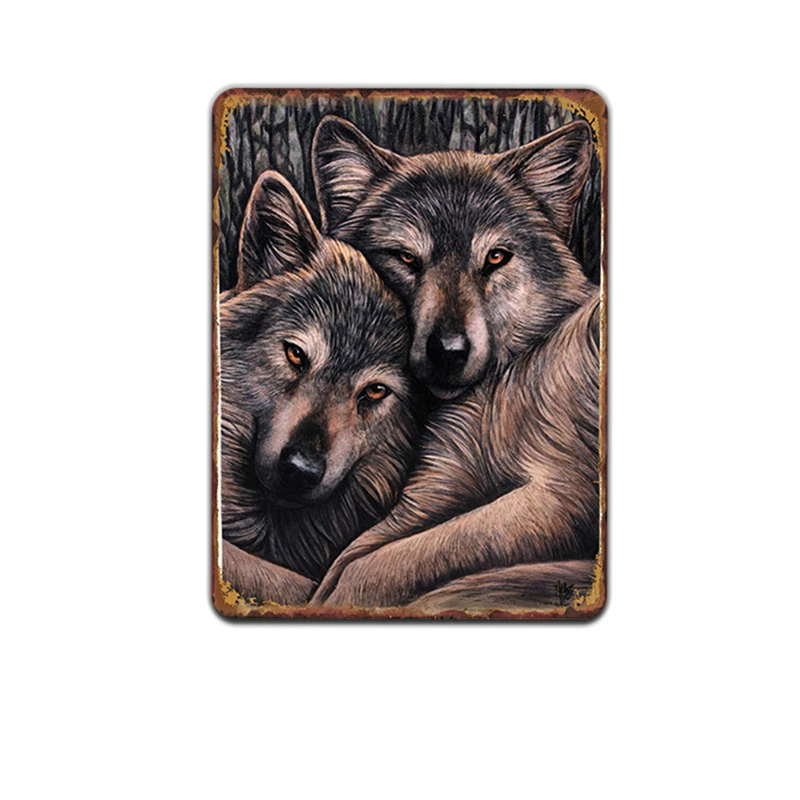 

Wild Animal Cute Cat Pin Up Signs Metal Plate Paintings Metal Tin Sign Indoor Craft Decor For Bar Home Decoration Retro Plaques