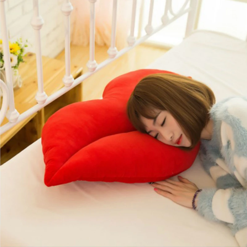 Подушка в форме сексуальных губ большие губы Мягкая стильная плюшевая игрушка